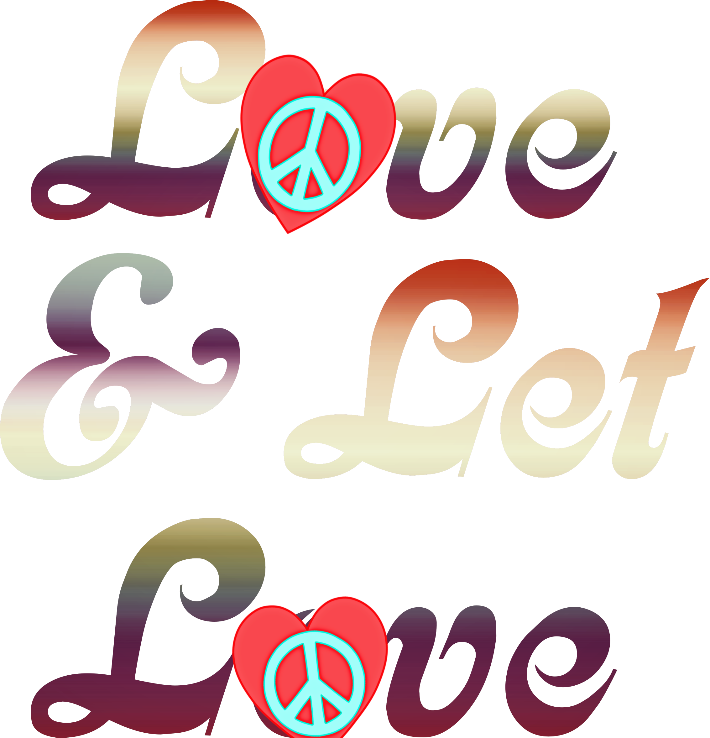 L☮ve & Let L☮ve/jlb Hippie Art, Hippie Chick,.