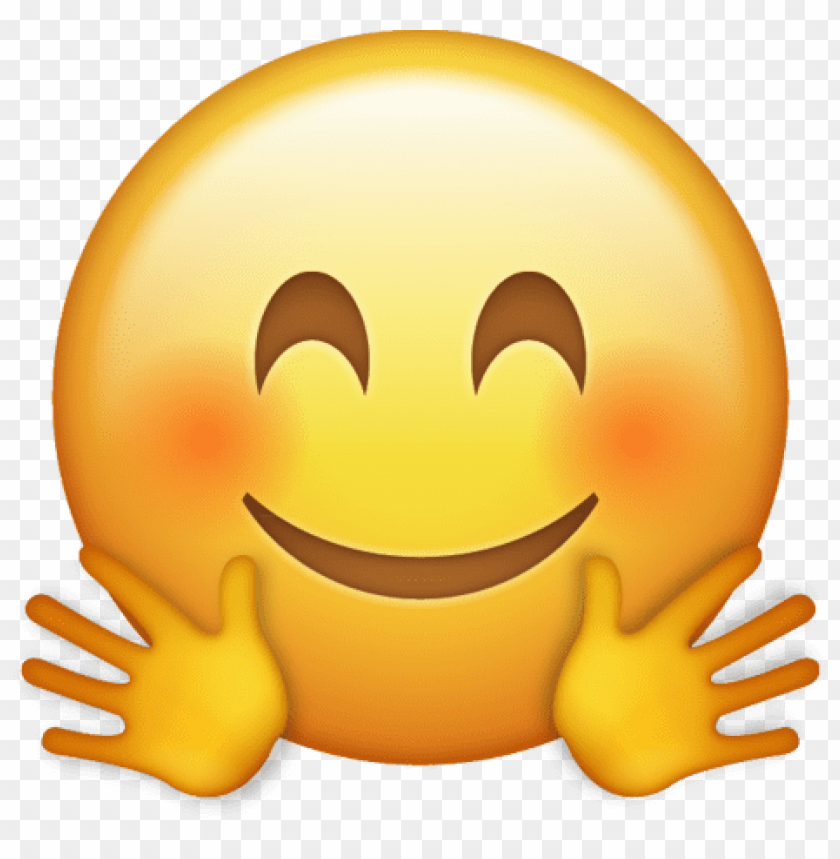 Download hugging emoji icon clipart png photo.