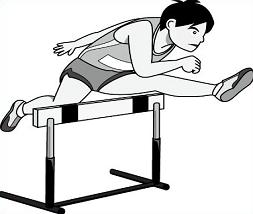 Track Hurdles Clipart.