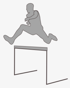 Female Clipart Hurdler.