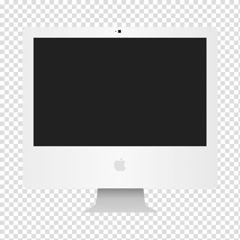 Flat Apple Device Icons and ICNS , iMac G transparent.