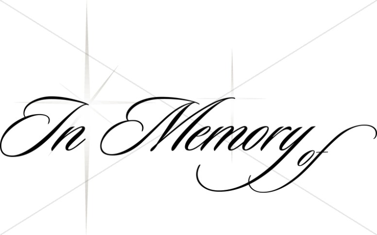 Church Memorial Clipart, Memorial Service Clip Art.