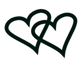 Interlocking Heart Clipart.