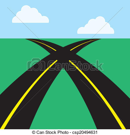 Vectors of Roads Intersecting.