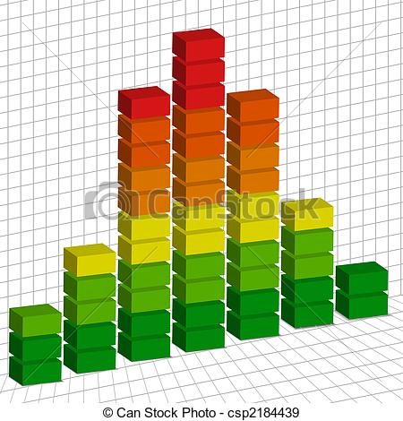 EPS Vectors of Volume tempo graph.