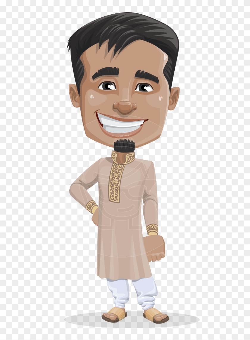 Vector Indian Man Cartoon Character Sunder The.