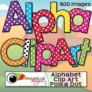 Alphabet Letters Clip Art.