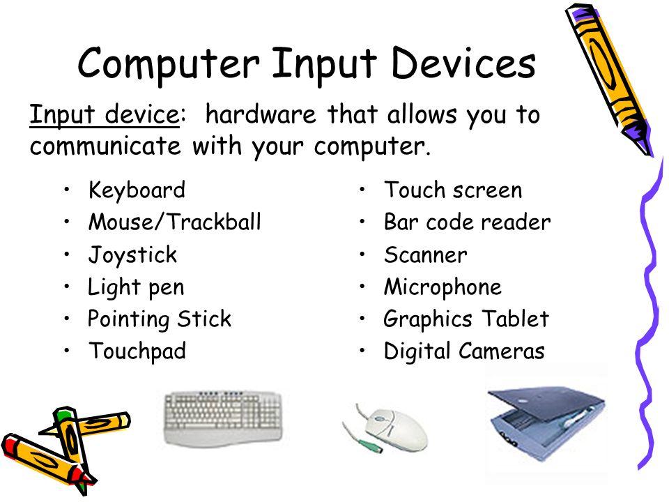 Computer Input Clipart.