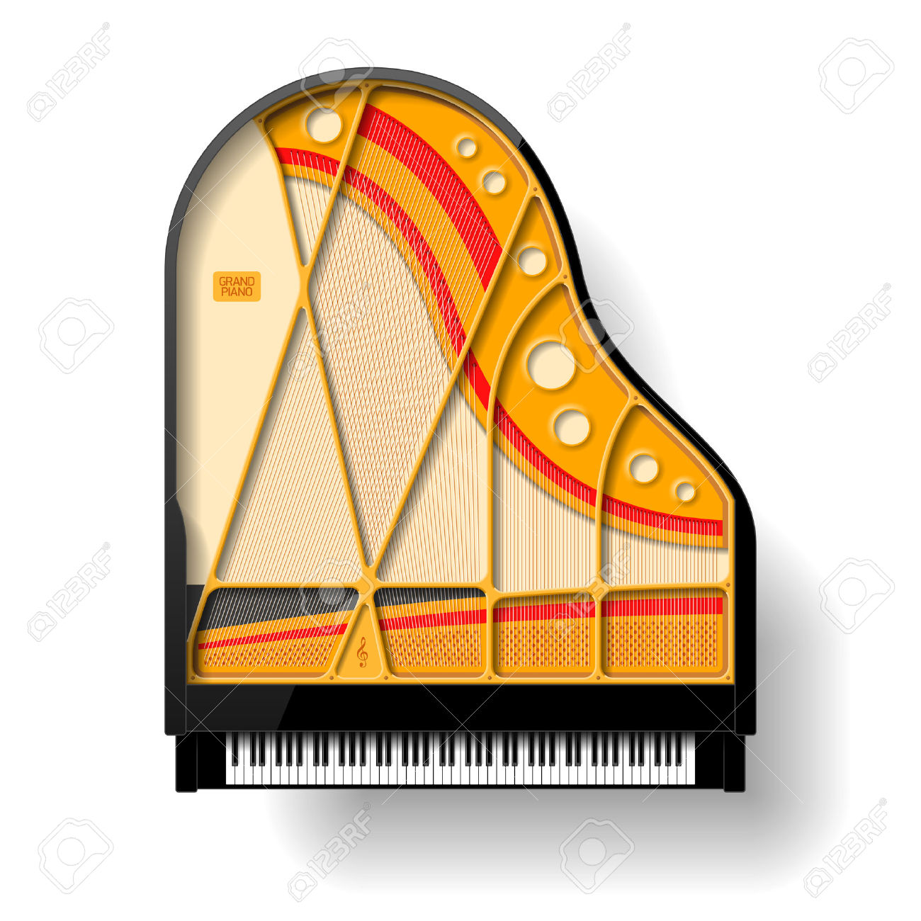 Grand Piano Interior Royalty Free Cliparts, Vectors, And Stock.