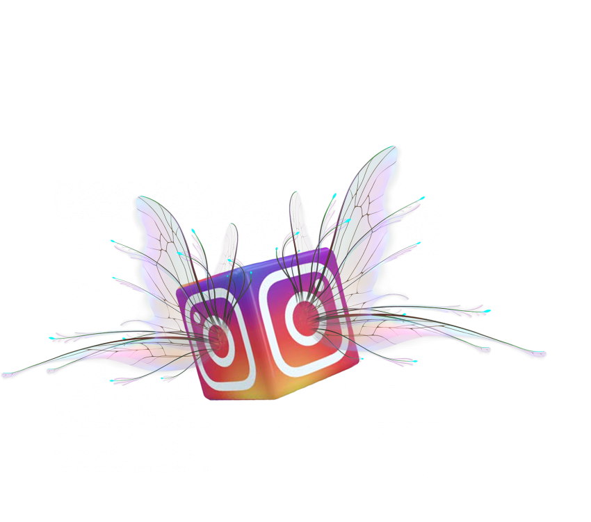 Instagram Flying Wing PNG Vector HD.