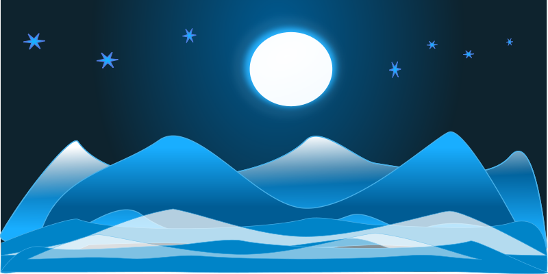 Ice Landscape Clipart.