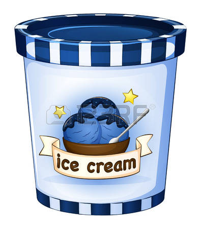 Ice Cream Tub Clipart.