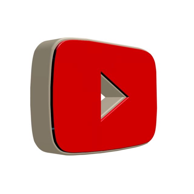 Youtube Icon, Youtube, Icon, 3d PNG Transparent Clipart.