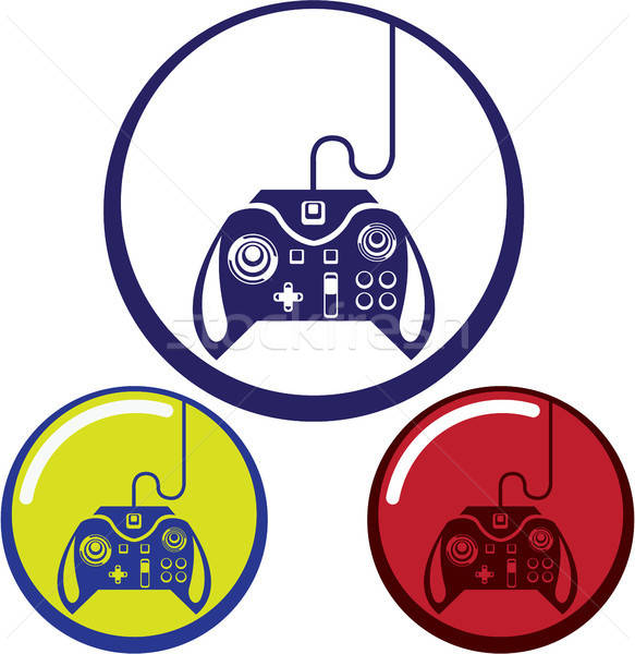 Dispositivo · de · juego · icono · clipart · eps · vector.