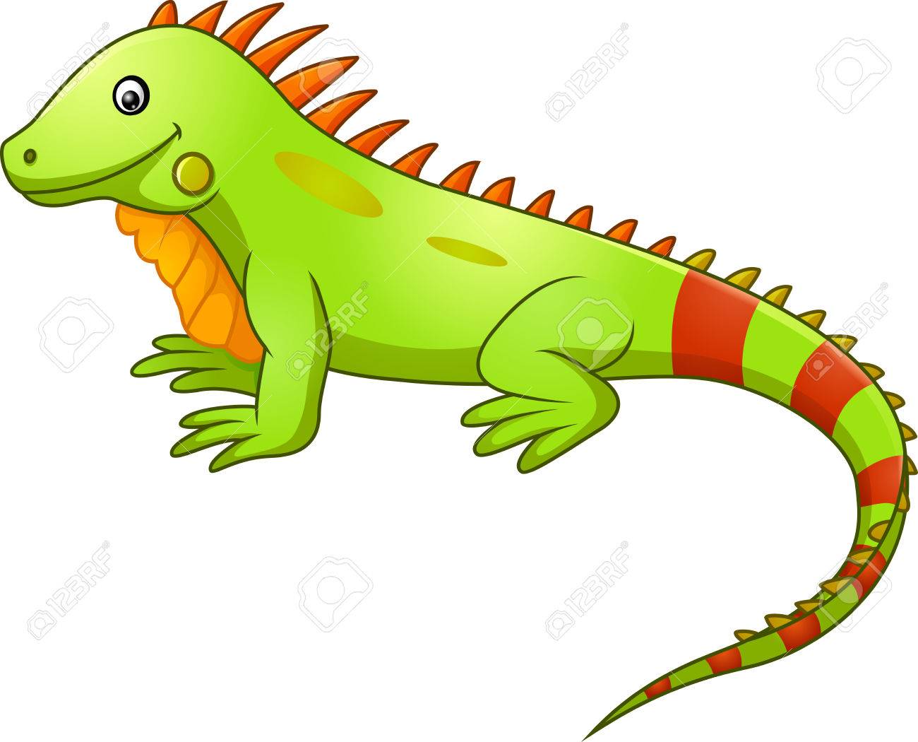 485 Iguana free clipart.