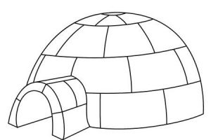 Igloo black and white clipart » Clipart Station.