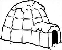 Free Igloo Drawing Clipart.