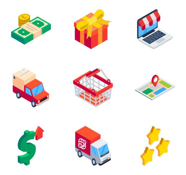 75 isometric icon packs.