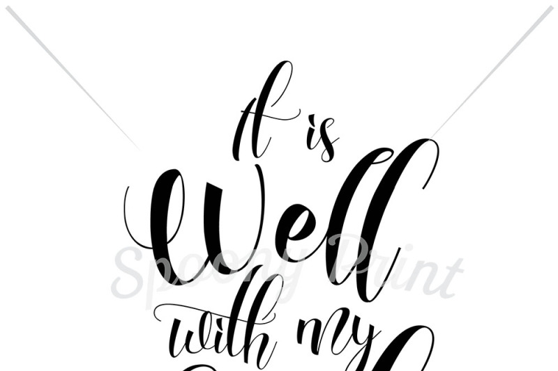 Free It is well with my soul SVG.