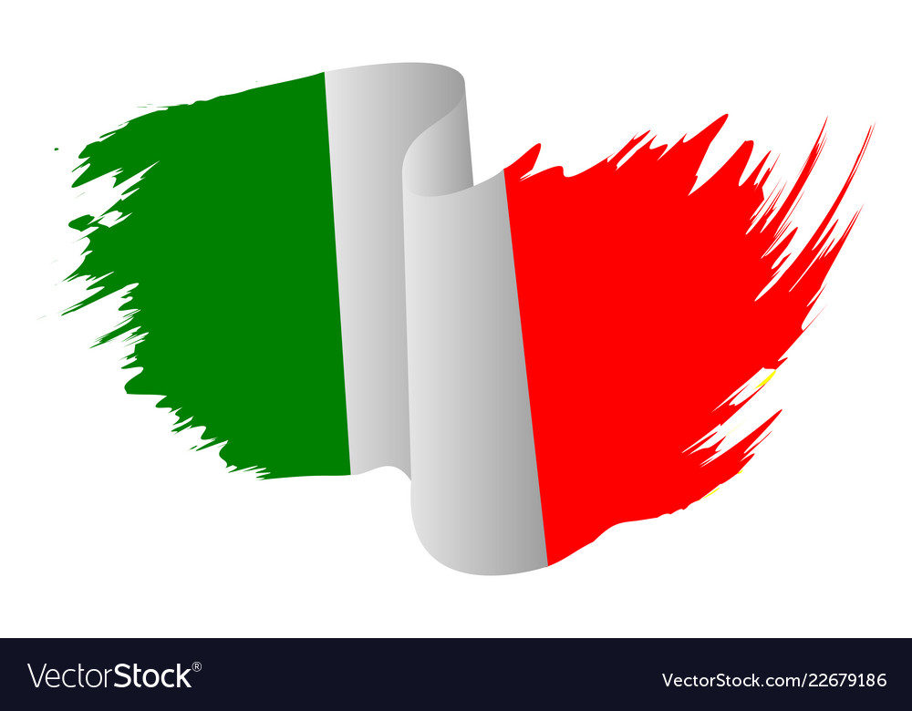 Italy flag symbol icon design italian flag color.