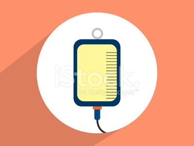 IV bag ,Flat design style Clipart Image.