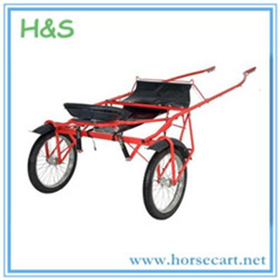 Racing horse cart.