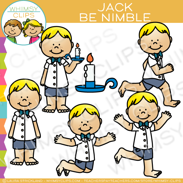 Jack Be Nimble Clip Art.