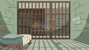 A Prison Cell Background.