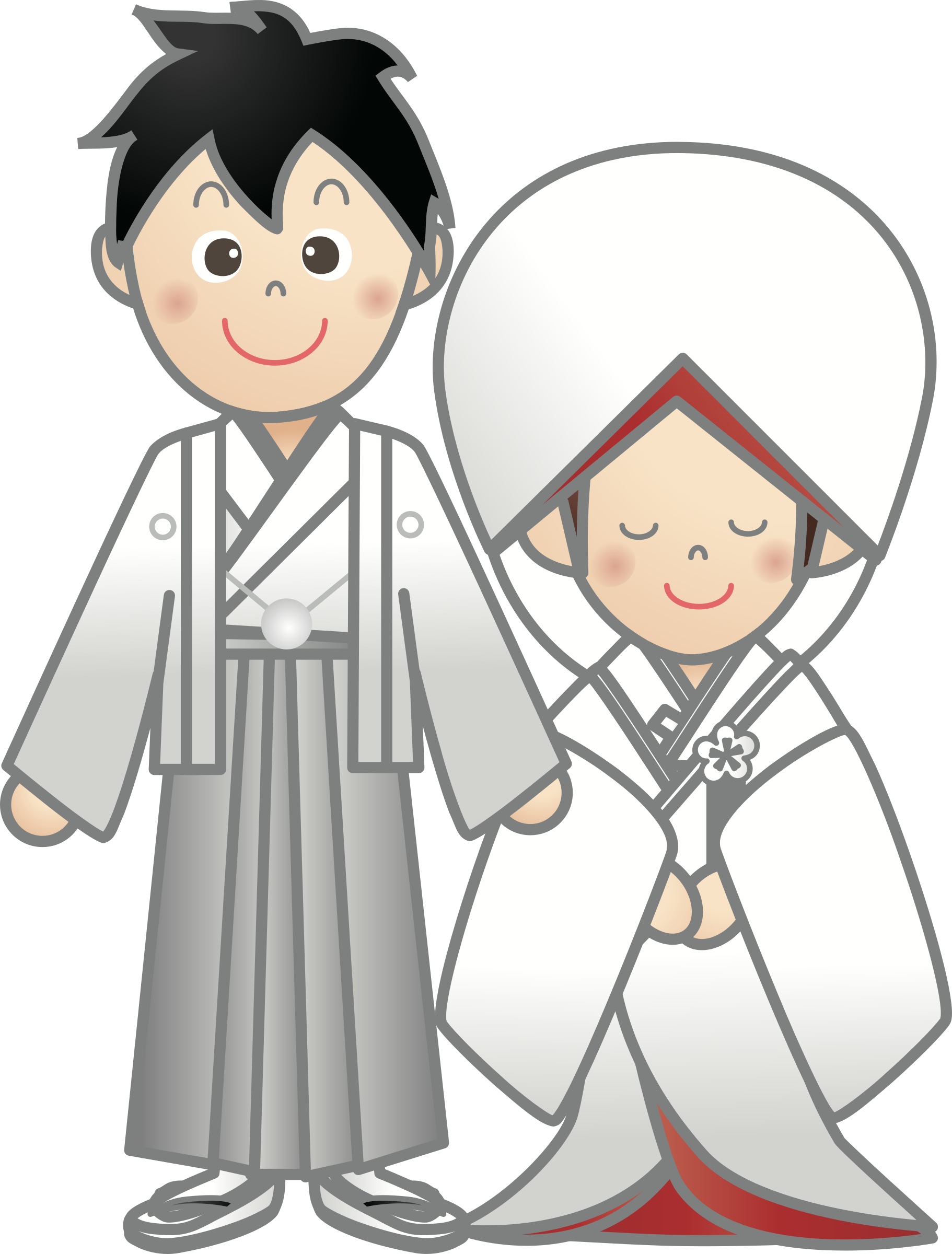 Kimono Clipart Japanese Wedding.