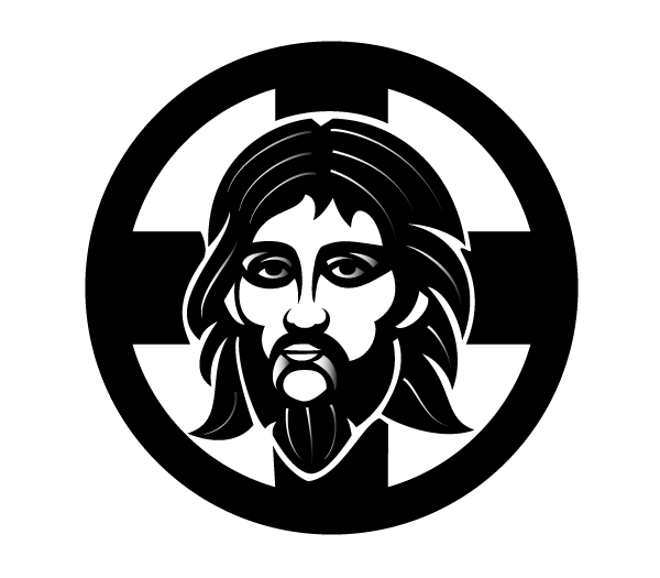 Orthodox Jesus Vector Image.