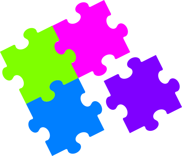 Jigsaw Puzzle Pieces Clipart.