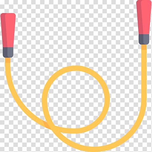 Yellow and red jump rope illustration, Skipping rope , rope.