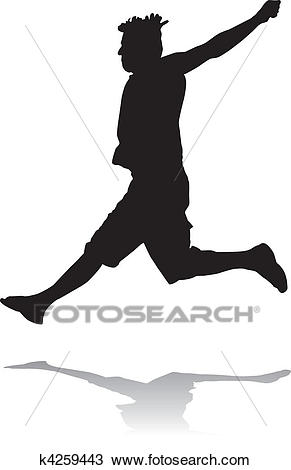 Jumping man Clipart.