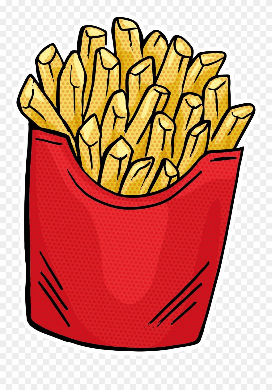 French Fries Fast Food Hamburger Junk Food Clipart (#2754025.