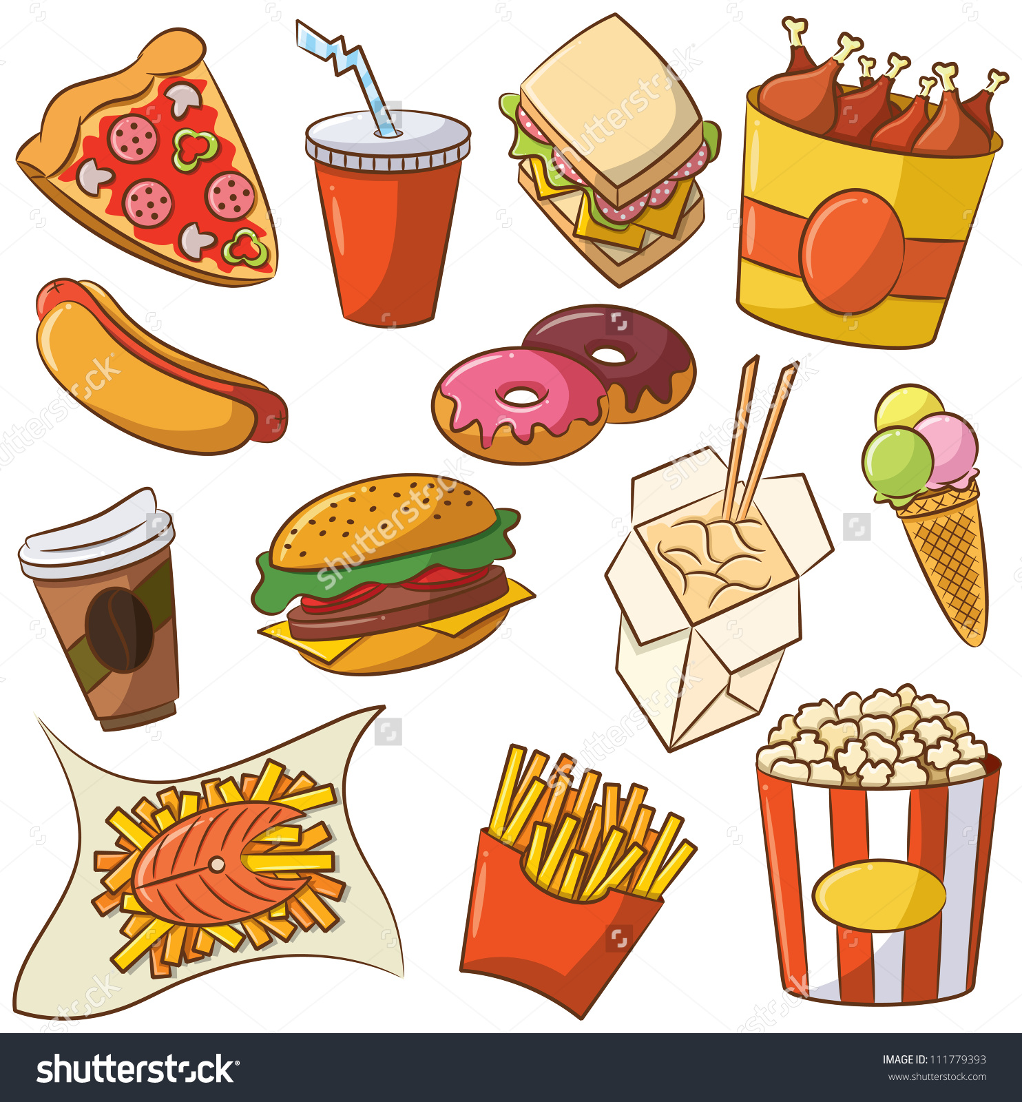 Junk food clipart images.