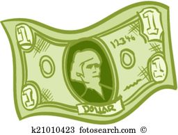 One dollar bill Clipart Illustrations. 645 one dollar bill clip.