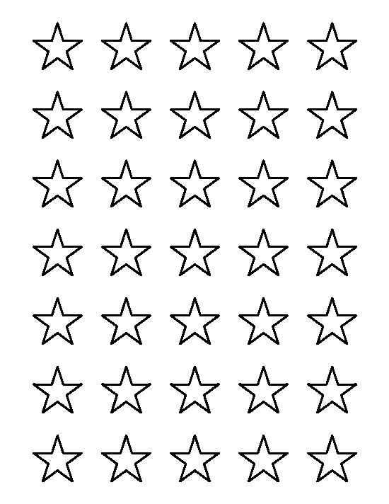 Star outline images 1 inch star pattern use the printable.