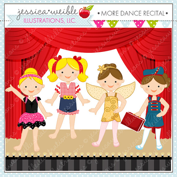 Kids Dancing On Stage Clipart.