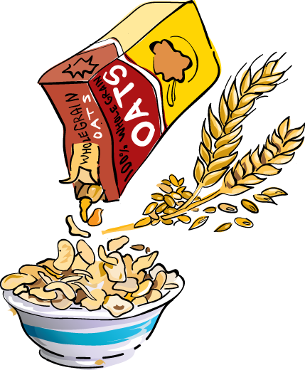 Making Oatmeal Clip Art.