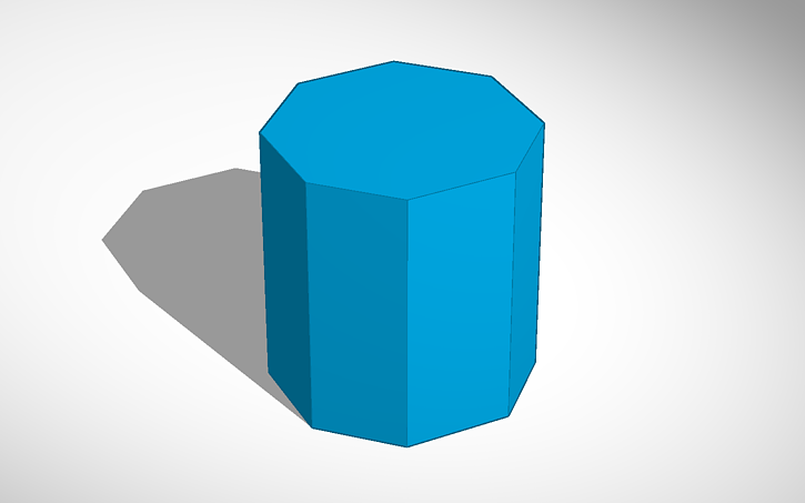 3D design Octagonal Prism.