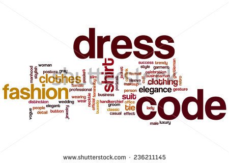 Dress code clipart.