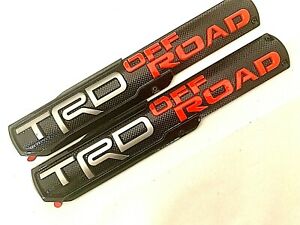 Details about 2PC TRD OFFROAD LOGO FRONT DOOR BADGE EMBLEM FIT TOYOTA  4RUNNER TACOMA 15.