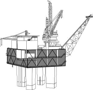 Offshore Oil Rig Clipart.