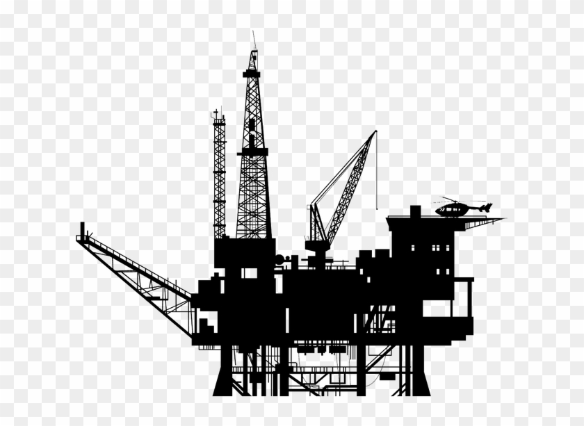 Oil Platform, Oil Rig, Oil And Gas, Technical Drawing,.