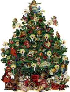 14678 Christmas Tree free clipart.