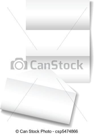 Clip Art Vector of Open letter envelope stationery paper.