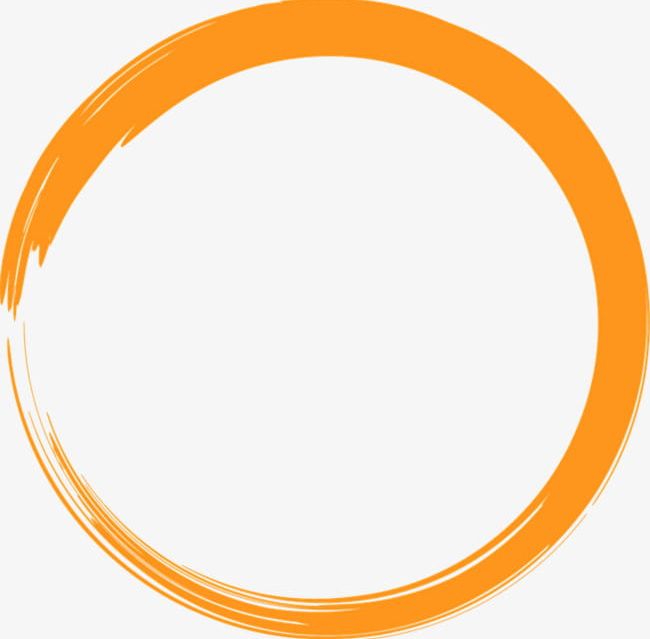 Painted Orange Circle PNG, Clipart, Circle Clipart.