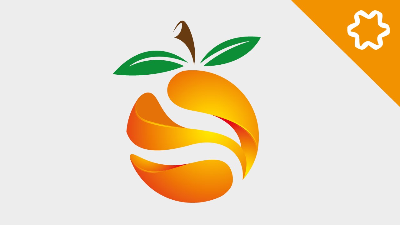 Illustrator Logo Design Tutorial / Orange 3D Logo Design / How to Design 3D  Logo Design.