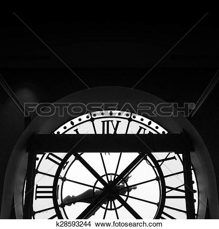 Stock Photo of Orsay Museum (Musee d'Orsay) clock in Paris.