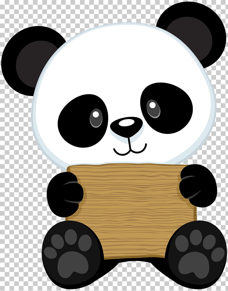 Panda blanco y negro, oso panda gigante dibujando panda rojo.